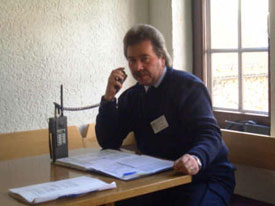 Harald Bender während der Ausbildung